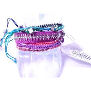 AEO American Eagle Outfitters Gap Rainbow Friendship Bracelet Set NWT $42